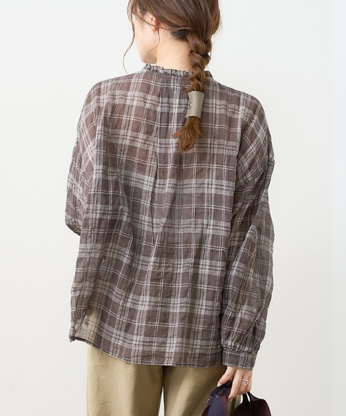 PUAL CE CIN（ピュアルセシン）の「シャーリング襟フリルブラウス（シャツ/ブラウス・レディース・その他1/その他2/その他3/その他4/その他5・FREE）」の14枚目の写真