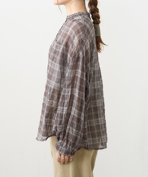 PUAL CE CIN（ピュアルセシン）の「シャーリング襟フリルブラウス（シャツ/ブラウス・レディース・その他1/その他2/その他3/その他4/その他5・FREE）」の15枚目の写真