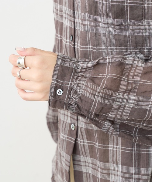 PUAL CE CIN（ピュアルセシン）の「シャーリング襟フリルブラウス（シャツ/ブラウス・レディース・その他1/その他2/その他3/その他4/その他5・FREE）」の11枚目の写真