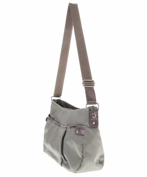 MK MICHEL KLEIN（エムケーミッシェルクラン）の「【撥水】タックデザインショルダーバッグ（ショルダーバッグ・レディース・チャコールグレー/ライトグレー/ピンク・00）」の9枚目の写真