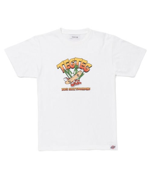 TEG TEG(テグテグ)の「BUGS SKATE BOARDING T SHIRT Adult(Tシャツ/カットソー・メンズ・ホワイト/バーガンディー・SMALL)」の11枚目の写真
