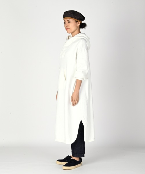 45R 裏毛のフードワンピース 45R（フォーティファイブアール）の「裏毛のフードワンピース