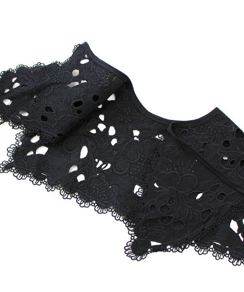 MODE ROBE（モードローブ）の「取り外しレース襟付きブラウス（シャツ/ブラウス・レディース・ホワイト/ブラック・FREE）」の16枚目の写真