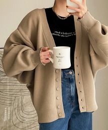 【etade】volume sleeve over cardigan etdwz21a004