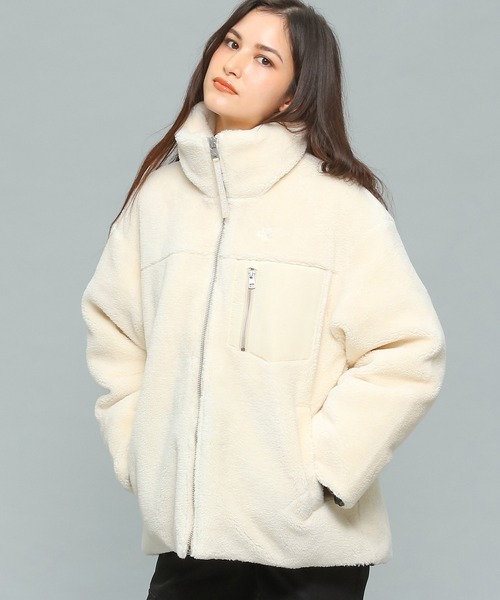 Calvin Klein Jeans(カルヴァンクラインジーンズ)の「バック エンブロイダリー シェルパ ジャケット(その他アウター・レディース・ナチュラル・L/XS/M/S)」の3枚目の写真