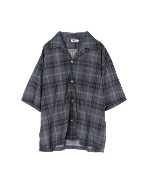 koe(コエ)の「麻混半袖オープンカラーシャツ*(シャツ/ブラウス・メンズ・ブルー系その他5/グリーン系その他5・M/L)」の13枚目の写真