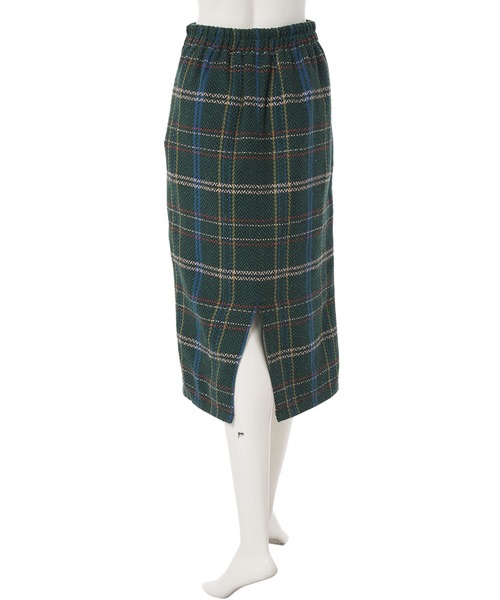 fifth(フィフス)の「チェックタイトロングスカート(スカート・レディース・オレンジ/グリーン・MEDIUM)」の5枚目の写真