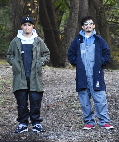 makerhood（メーカーフッド）の「【TRUNKZERO×makerhood】TZ ミリタリーサロペット（サロペット/オーバーオール・メンズ・ブラック/グレー・MEDIUM/LARGE）」の2枚目の写真