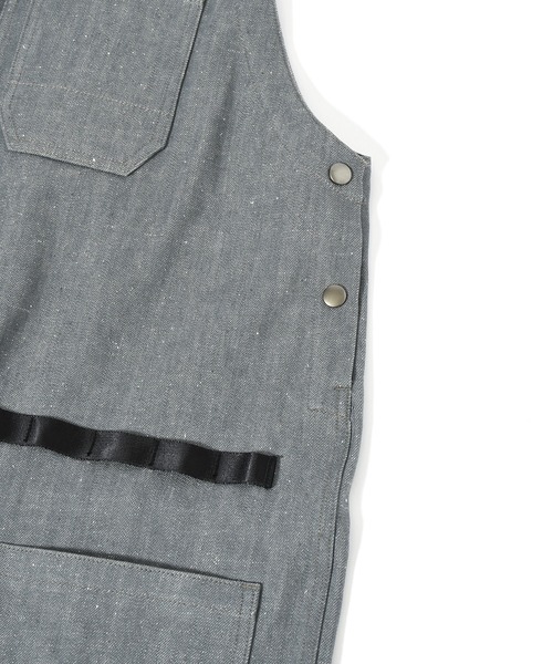 makerhood（メーカーフッド）の「【TRUNKZERO×makerhood】TZ ミリタリーサロペット（サロペット/オーバーオール・メンズ・ブラック/グレー・MEDIUM/LARGE）」の6枚目の写真