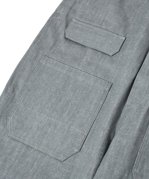 makerhood（メーカーフッド）の「【TRUNKZERO×makerhood】TZ ミリタリーサロペット（サロペット/オーバーオール・メンズ・ブラック/グレー・MEDIUM/LARGE）」の10枚目の写真