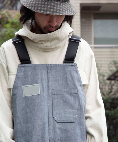 makerhood（メーカーフッド）の「【TRUNKZERO×makerhood】TZ ミリタリーサロペット（サロペット/オーバーオール・メンズ・ブラック/グレー・MEDIUM/LARGE）」の8枚目の写真