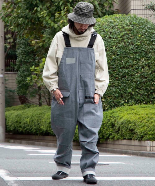 makerhood（メーカーフッド）の「【TRUNKZERO×makerhood】TZ ミリタリーサロペット（サロペット/オーバーオール・メンズ・ブラック/グレー・MEDIUM/LARGE）」の21枚目の写真