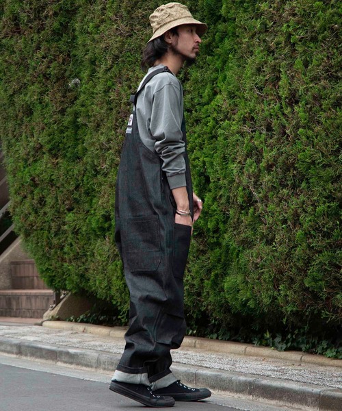 makerhood（メーカーフッド）の「【TRUNKZERO×makerhood】TZ ミリタリーサロペット（サロペット/オーバーオール・メンズ・ブラック/グレー・MEDIUM/LARGE）」の9枚目の写真