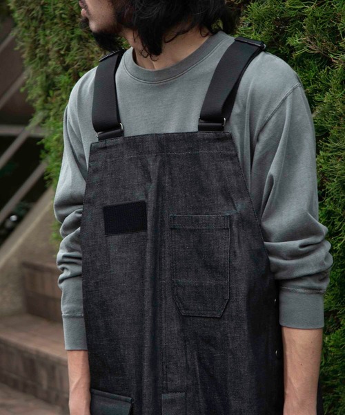 makerhood（メーカーフッド）の「【TRUNKZERO×makerhood】TZ ミリタリーサロペット（サロペット/オーバーオール・メンズ・ブラック/グレー・MEDIUM/LARGE）」の14枚目の写真