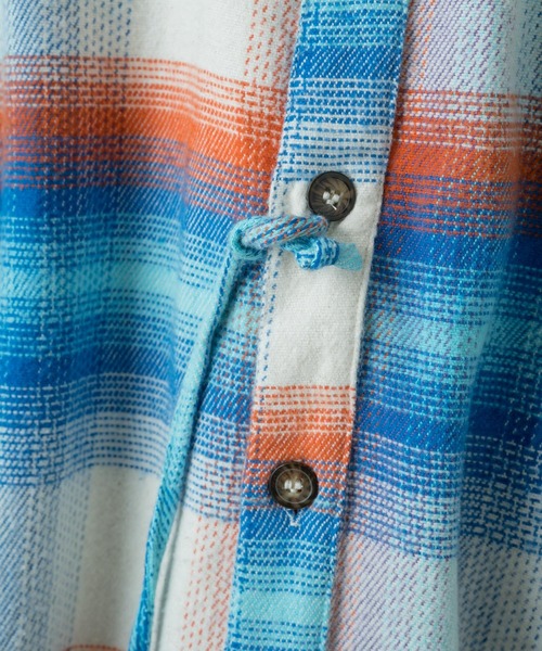 Kastane（カスタネ）の「ネオンチェック起毛アレンジシャツ（シャツ/ブラウス・レディース・ホワイト/ブラック・FREE）」の21枚目の写真