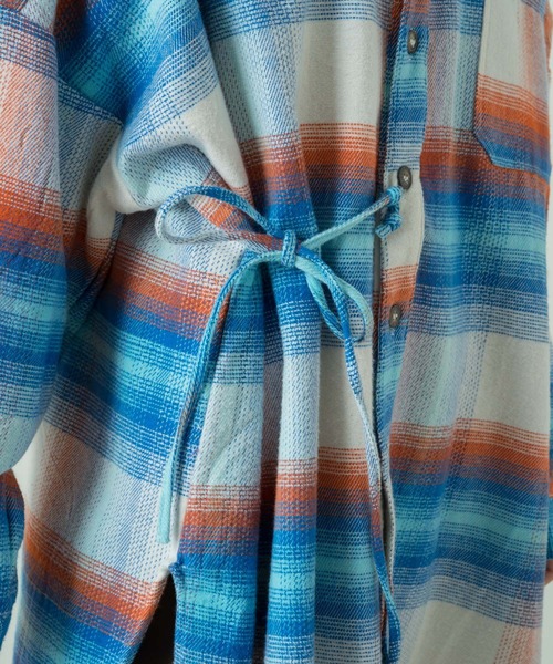 Kastane（カスタネ）の「ネオンチェック起毛アレンジシャツ（シャツ/ブラウス・レディース・ホワイト/ブラック・FREE）」の16枚目の写真