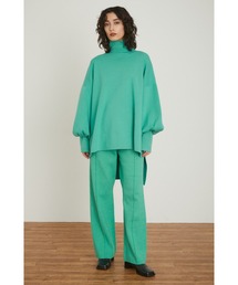 Center press knit pants