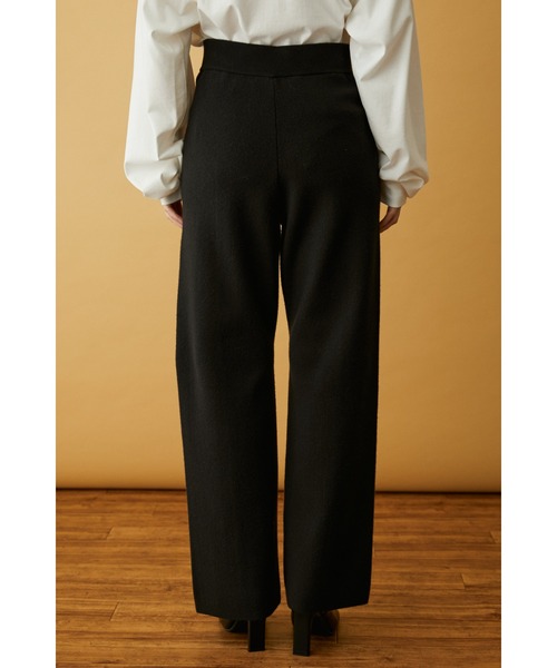 HeRIN.CYE（ヘリンドットサイ）の「Center press knit pants（その他パンツ・レディース・オフホワイト/ターコイズブルー/ブラック・FREE）」の7枚目の写真