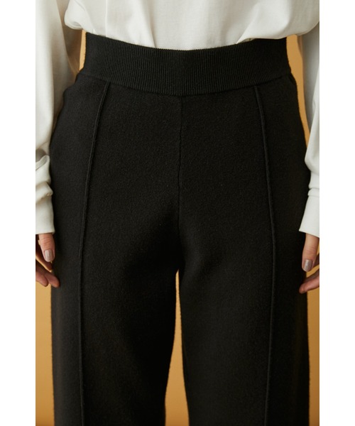 HeRIN.CYE（ヘリンドットサイ）の「Center press knit pants（その他パンツ・レディース・オフホワイト/ターコイズブルー/ブラック・FREE）」の8枚目の写真