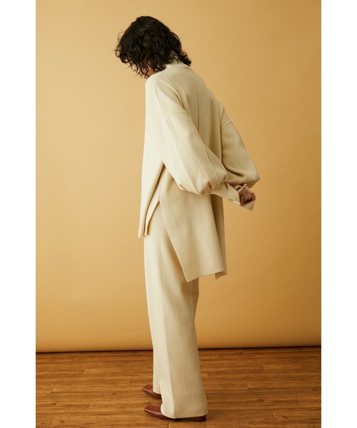 HeRIN.CYE（ヘリンドットサイ）の「Center press knit pants（その他パンツ・レディース・オフホワイト/ターコイズブルー/ブラック・FREE）」の13枚目の写真