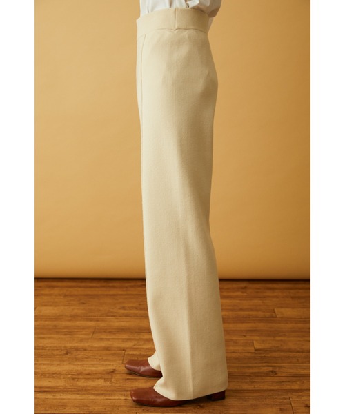HeRIN.CYE（ヘリンドットサイ）の「Center press knit pants（その他パンツ・レディース・オフホワイト/ターコイズブルー/ブラック・FREE）」の15枚目の写真
