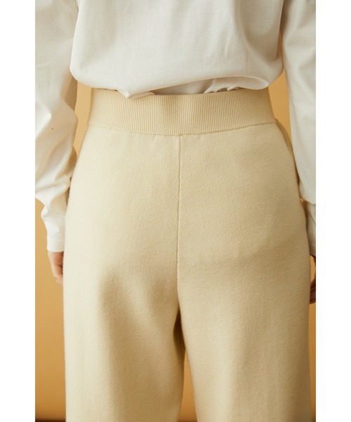 HeRIN.CYE（ヘリンドットサイ）の「Center press knit pants（その他パンツ・レディース・オフホワイト/ターコイズブルー/ブラック・FREE）」の18枚目の写真
