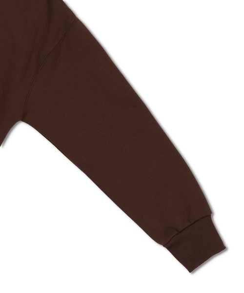 SPINNS(スピンズ)の「【ゆったりシルエット】AGAINSTロゴ ポロシャツスウェット(スウェット・レディース・ブラック/ダークグリーン/ブラウン/ナチュラル・ONESIZE)」の16枚目の写真