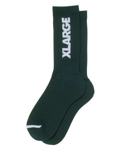 XLARGE(エクストララージ)の「STANDARD LOGO SOCKS(ソックス/靴下・メンズ・ホワイト/ブラック/ネイビー/グリーン・ONE SIZE)」の3枚目の写真