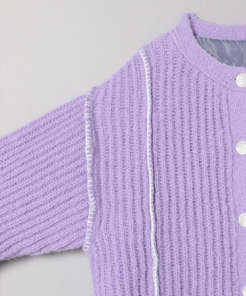 JEANASIS（ジーナシス）の「モヘアライクステッチコーディガン/262823（その他アウター・レディース・グリーン系その他/パープル系その他/グリーン系/ブラック系その他・FREE）」の11枚目の写真