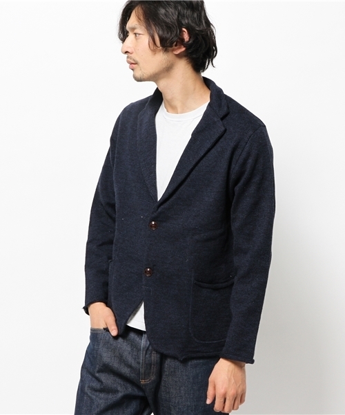 OUTLET（アウトレット）の「【Ciaopanic】ラベルニットカーディガン（ニット/セーター・メンズ・グレー/ネイビー・MEDIUM/LARGE）」の2枚目の写真