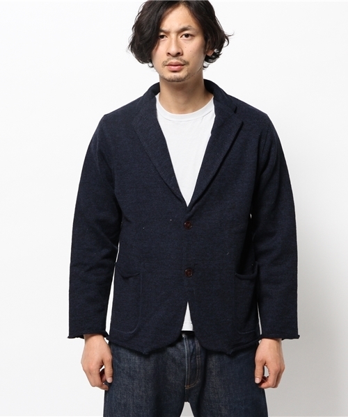 OUTLET（アウトレット）の「【Ciaopanic】ラベルニットカーディガン（ニット/セーター・メンズ・グレー/ネイビー・MEDIUM/LARGE）」の3枚目の写真
