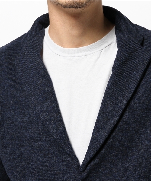 OUTLET（アウトレット）の「【Ciaopanic】ラベルニットカーディガン（ニット/セーター・メンズ・グレー/ネイビー・MEDIUM/LARGE）」の7枚目の写真