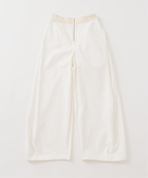 Noble(ノーブル)の「クラシックツイルフロントラップワイドパンツ◆(その他パンツ・レディース・ベージュ/ネイビー/ホワイト・38/36)」の22枚目の写真