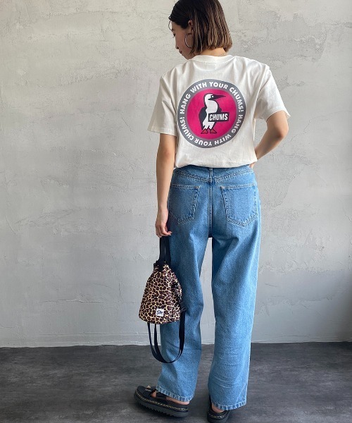 CHUMS（チャムス）の「[CHUMS/チャムス] 別注 サークルロゴバックプリントTシャツ（Tシャツ/カットソー・レディース・ホワイト/ブラック・S/M/L/XL/XXL）」の13枚目の写真