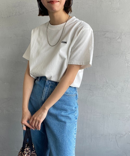 CHUMS（チャムス）の「[CHUMS/チャムス] 別注 サークルロゴバックプリントTシャツ（Tシャツ/カットソー・レディース・ホワイト/ブラック・S/M/L/XL/XXL）」の10枚目の写真