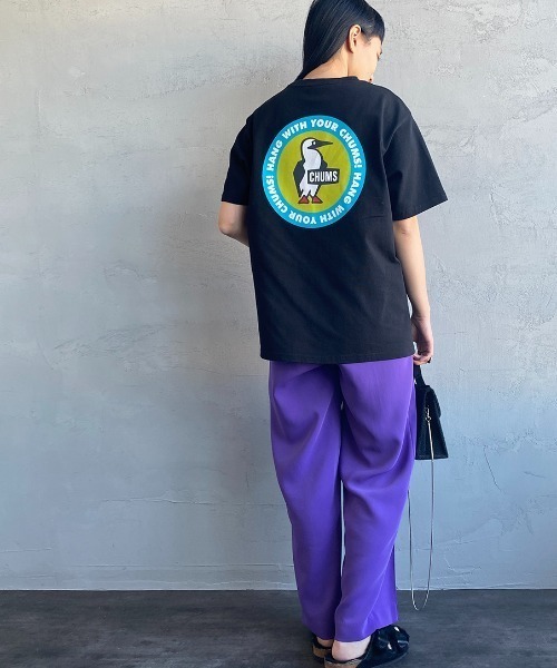 CHUMS（チャムス）の「[CHUMS/チャムス] 別注 サークルロゴバックプリントTシャツ（Tシャツ/カットソー・レディース・ホワイト/ブラック・S/M/L/XL/XXL）」の8枚目の写真