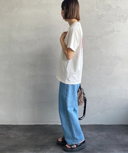 CHUMS（チャムス）の「[CHUMS/チャムス] 別注 サークルロゴバックプリントTシャツ（Tシャツ/カットソー・レディース・ホワイト/ブラック・S/M/L/XL/XXL）」の18枚目の写真