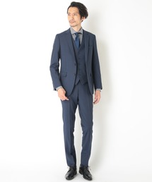 CROWDED CLOSET（クラウデッドクローゼット）の「<伊REDA>千鳥格子柄スーツ/別売りベストあり/2ピースビジネスセットアップスーツ（スーツセット・メンズ）」