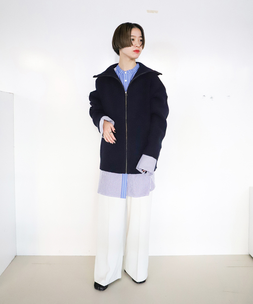 CITYSHOP（シティーショップ）の「ZIPUP CARDIGAN：ニット（ニット