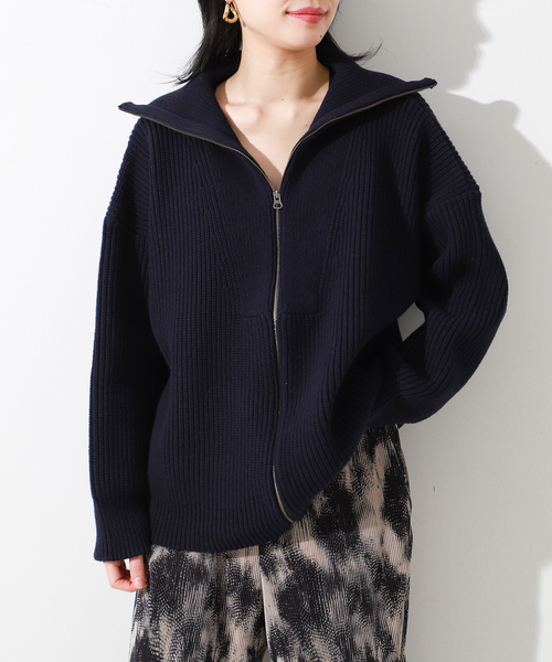 CITYSHOP（シティーショップ）の「ZIPUP CARDIGAN：ニット（ニット