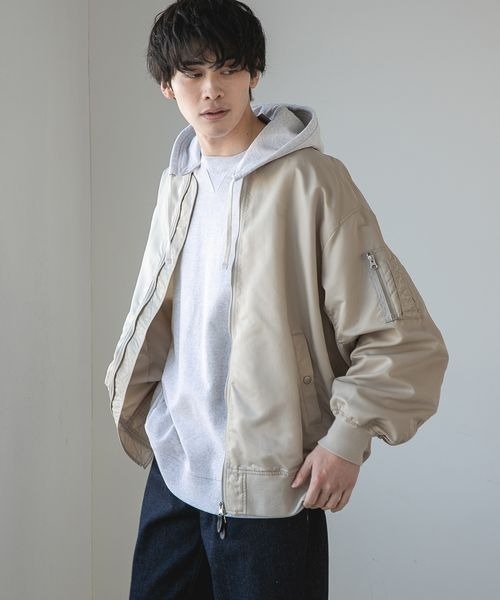 LOWRYS FARM（ローリーズファーム）の「ＭＡ－１　261656（MA-1・メンズ・アイボリー/グリーン・MEDIUM/LARGE）」の22枚目の写真