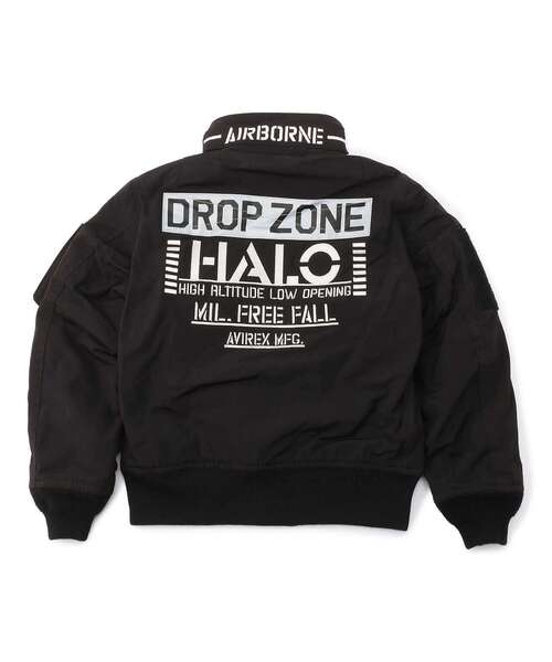 AVIREX（アヴィレックス）の「【KIDS/キッズ】SH MA-1 モディファイ ハロ / MA-1 MOD HALO / アヴィレックス / AVIREX（ブルゾン・キッズ・オレンジ/ブラック・130/140/120）」の2枚目の写真