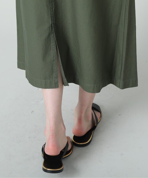 UNTITLED（アンタイトル）の「◆【コットン100％】ミリタリーバックサテン Aラインスカート＜マシンウォッシャブル＞（スカート・レディース・アイボリー/カーキ・03/01/48/46/00/42/44/02/04）」の11枚目の写真