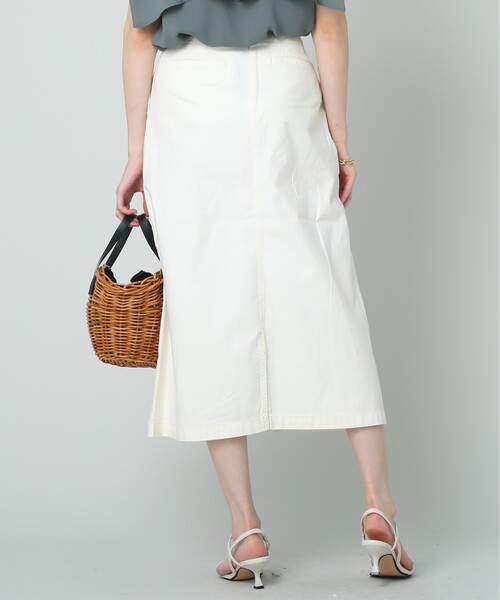 UNTITLED（アンタイトル）の「◆【コットン100％】ミリタリーバックサテン Aラインスカート＜マシンウォッシャブル＞（スカート・レディース・アイボリー/カーキ・03/01/48/46/00/42/44/02/04）」の15枚目の写真