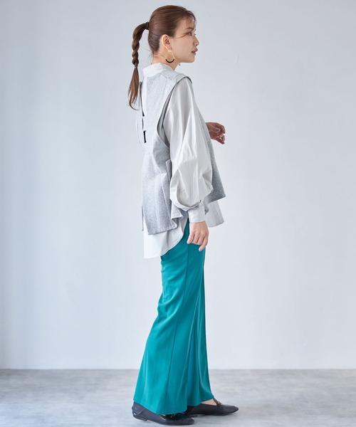 each（イーチ）の「ボリュームシャツドッキングアンサンブル（アンサンブル・レディース・ベージュ/ブラック/グレー・FREE）」の22枚目の写真