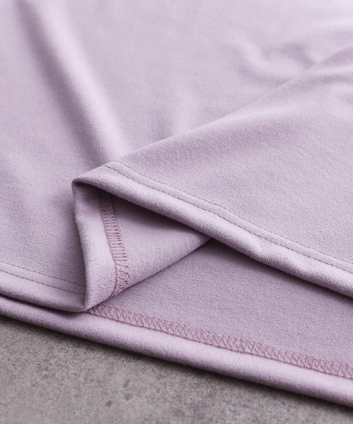 reca（レカ）の「サイドロングスリットニットソーチュニック（チュニック・レディース・ブラック/ラベンダー/ライトベージュ・FREE）」の15枚目の写真