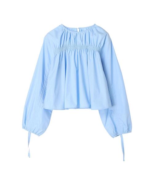 koe（コエ）の「ＴＣドロストブラウス*（シャツ/ブラウス・レディース・ブラック/オフホワイト/サックスブルー/オレンジ・M）」の18枚目の写真