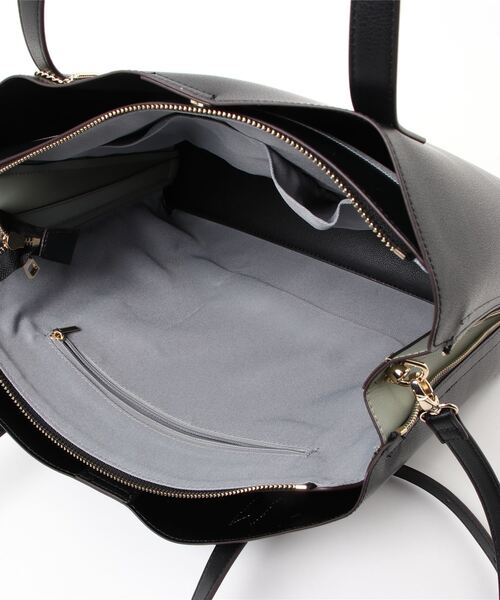 BASE（ベース）の「サイドジップ バイカラートートバッグ (L) A4サイズ対応可（トートバッグ・レディース・ブラウン系その他/ブラック/ライトグレー/ダークグレー/グリーン/ピンク/ブラウン/アイボリー・FREE）」の18枚目の写真