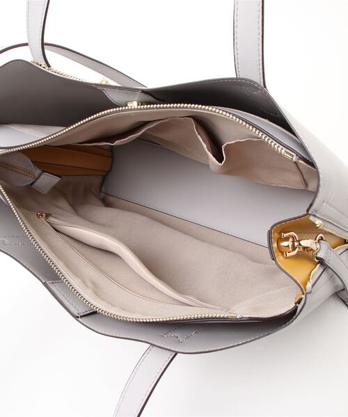 BASE（ベース）の「サイドジップ バイカラートートバッグ (L) A4サイズ対応可（トートバッグ・レディース・ブラウン系その他/ブラック/ライトグレー/ダークグレー/グリーン/ピンク/ブラウン/アイボリー・FREE）」の20枚目の写真