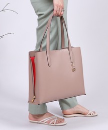 BASE（ベース）の「サイドジップ バイカラートートバッグ (L) A4サイズ対応可（トートバッグ）」